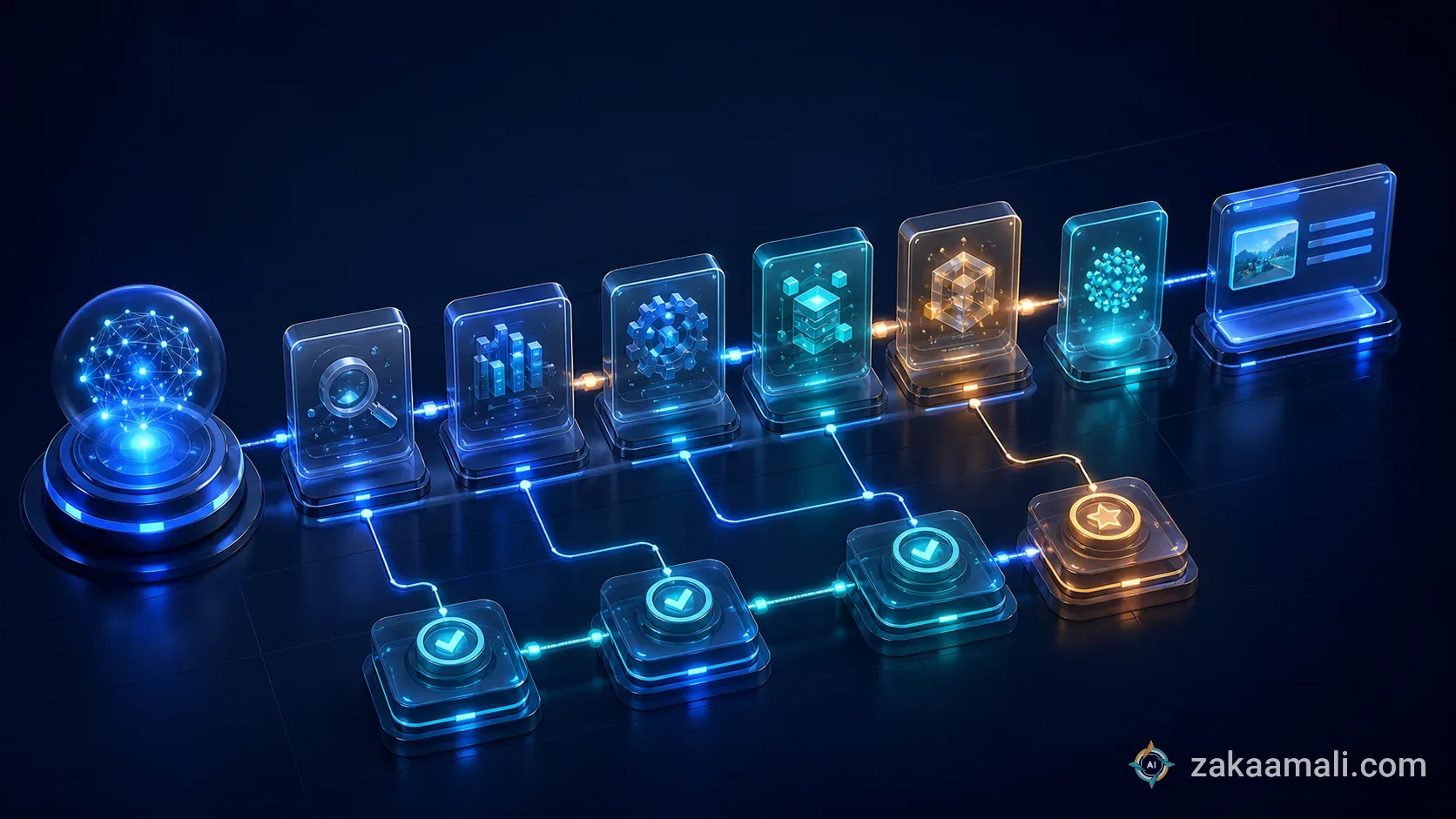 وكيل ذكاء اصطناعي يخضع لتقييم متعدد المراحل وحواجز حماية قبل التنفيذ