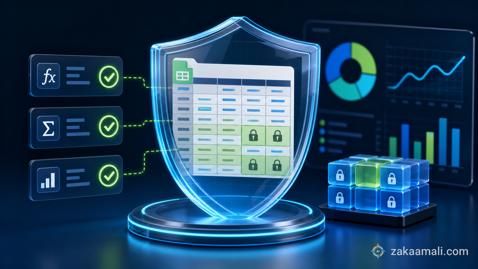 حماية بيانات Excel والتحقق من الصيغ