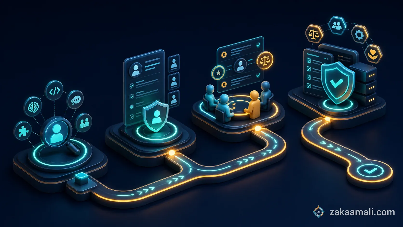 خارطة تطبيق الذكاء الاصطناعي في الموارد البشرية والتوظيف