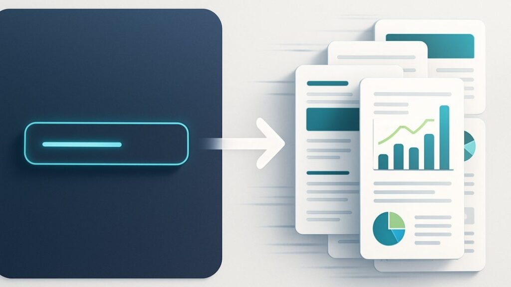 تحويل جملة نصية واحدة إلى عرض تقديمي كامل خلال دقيقة