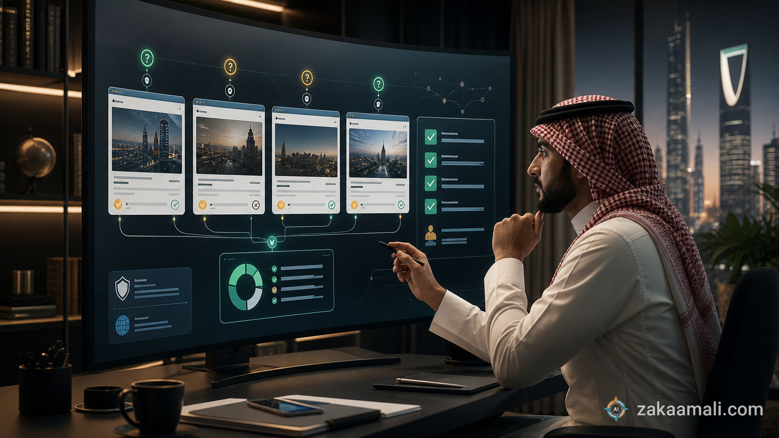 باحث سعودي يتحقق من مصادر الويب والمراجع قبل اعتماد إجابة DeepSeek