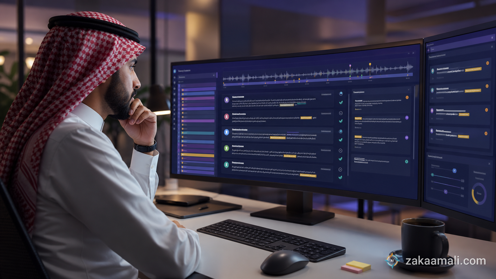 مدير مشروع سعودي يراجع تفريغ اجتماع عربي ويصحح الأسماء والمصطلحات والأرقام والمتحدثين