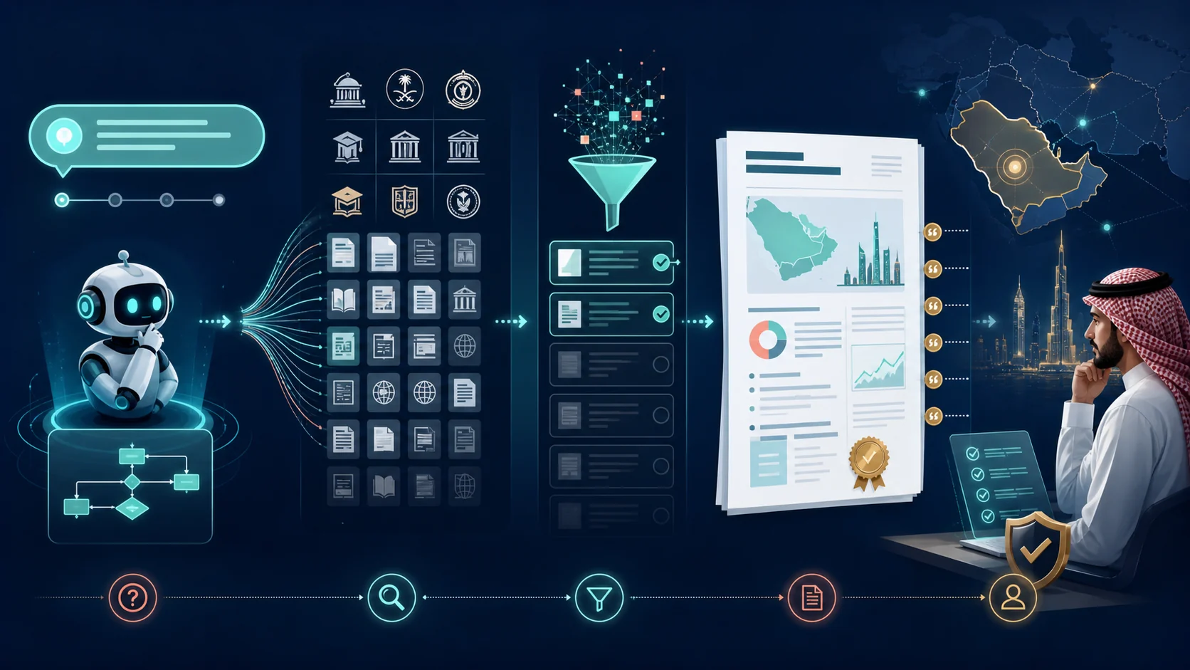 باحث سعودي يستخدم Kimi Deep Research لإعداد تقرير موثق بالمصادر