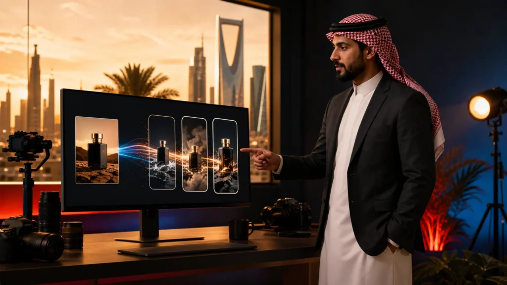 مسوق سعودي يحول صورة منتج إلى فيديو إعلاني باستخدام Kling AI
