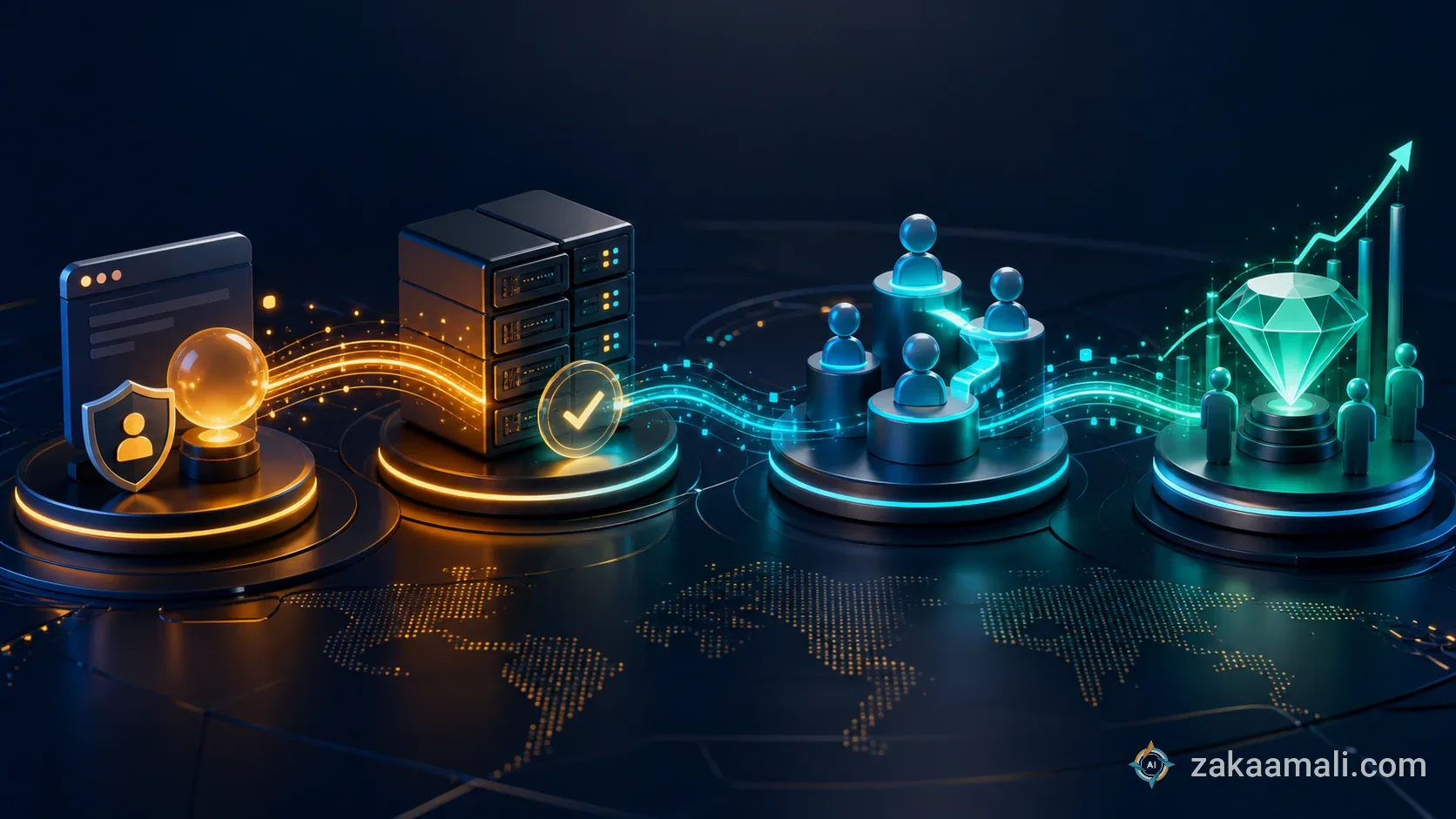 خريطة بيانات حملة ميتا تربط البكسل وواجهة التحويلات وCRM بقرار التسويق