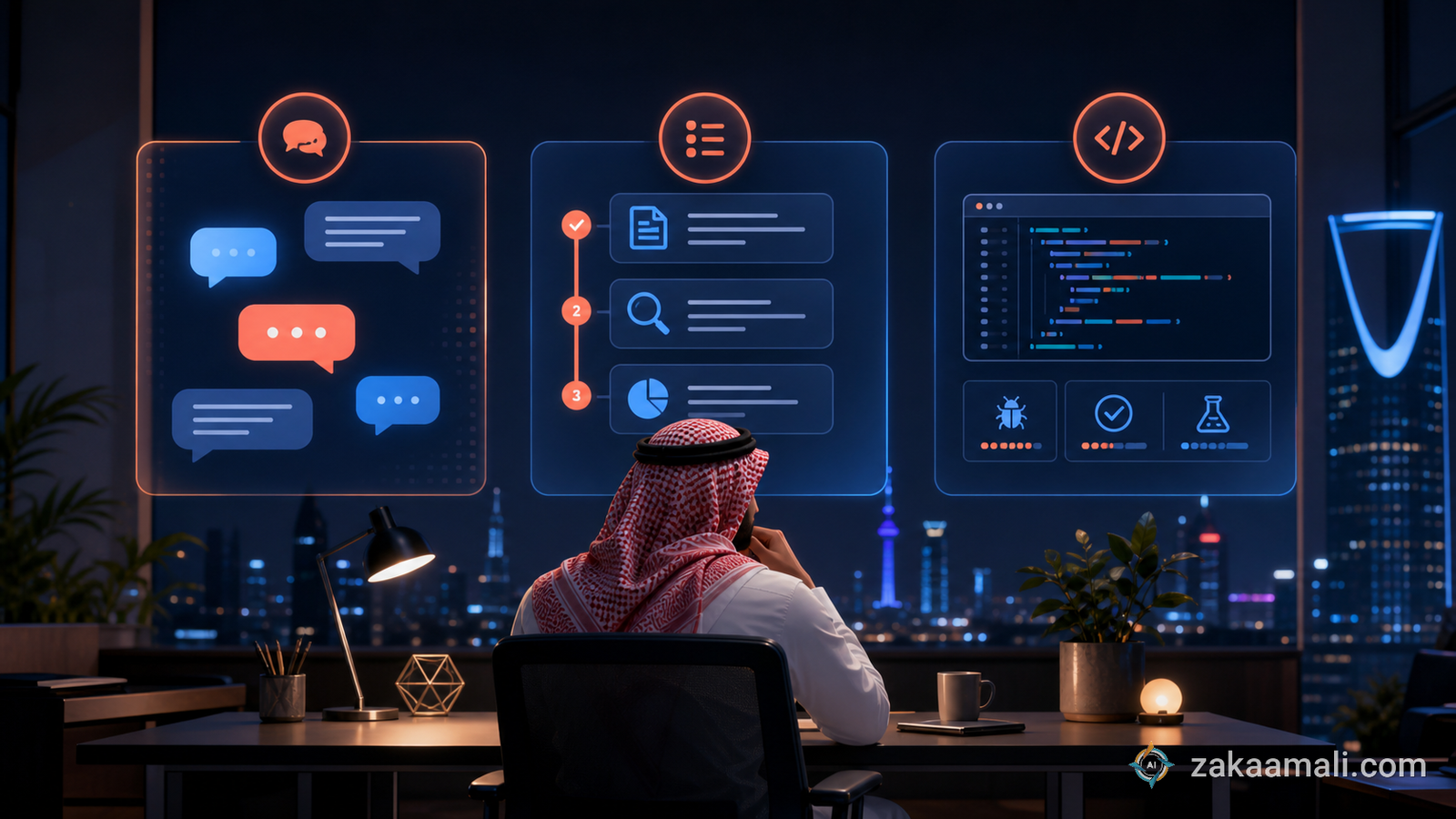 مستخدم سعودي يقارن بين أوضاع Mistral Vibe Chat وWork وCode
