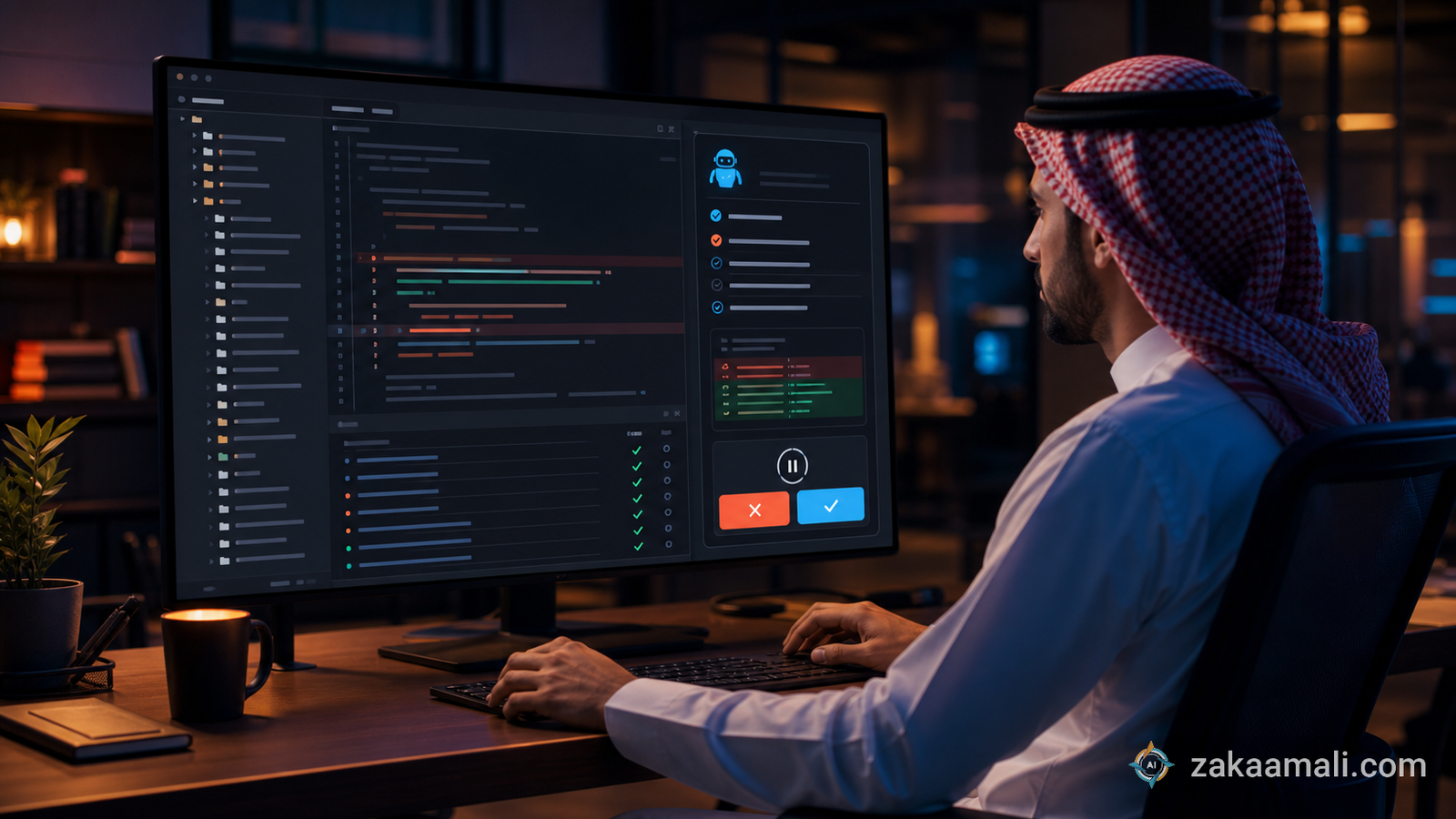 مطور سعودي يراجع خطة وتعديلات Mistral Vibe Code قبل الموافقة