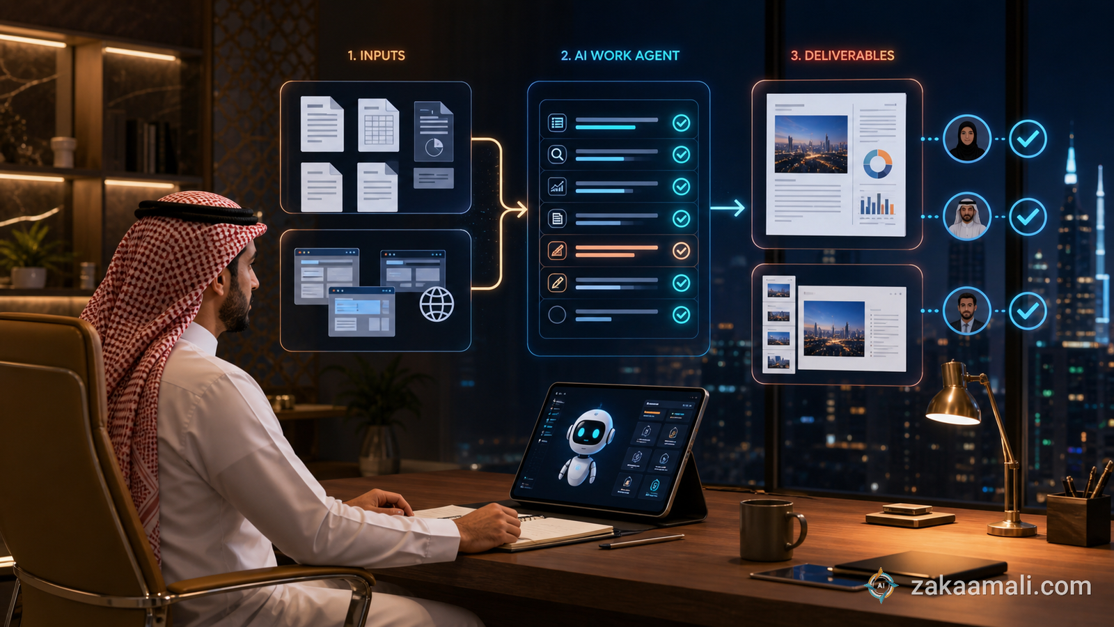تنفيذ مهمة بحث متعددة الخطوات في Mistral Vibe Work لمستخدم سعودي