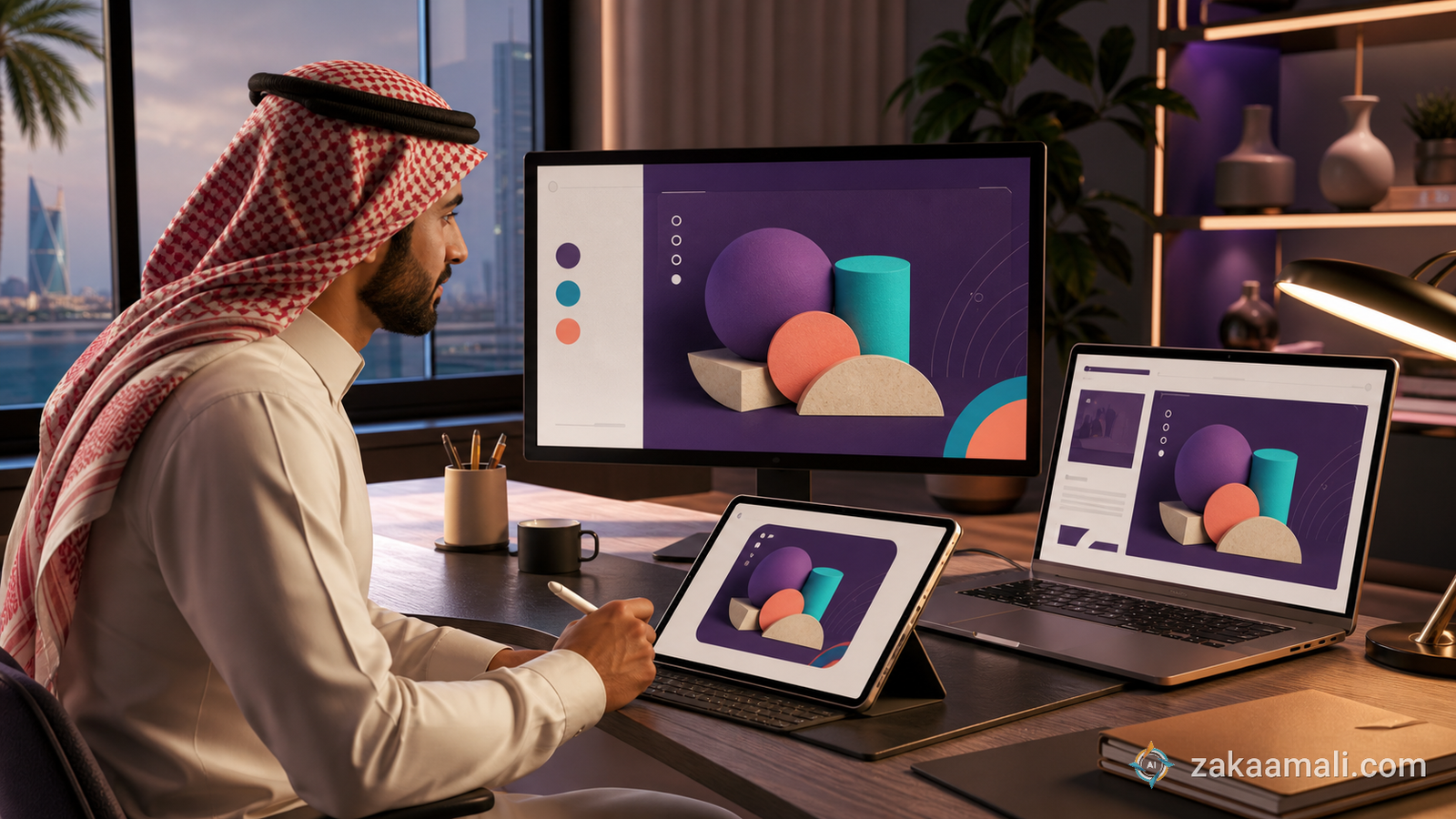 صانع محتوى سعودي يعيد استخدام رسم Napkin AI في عرض ومقال ومنشور اجتماعي