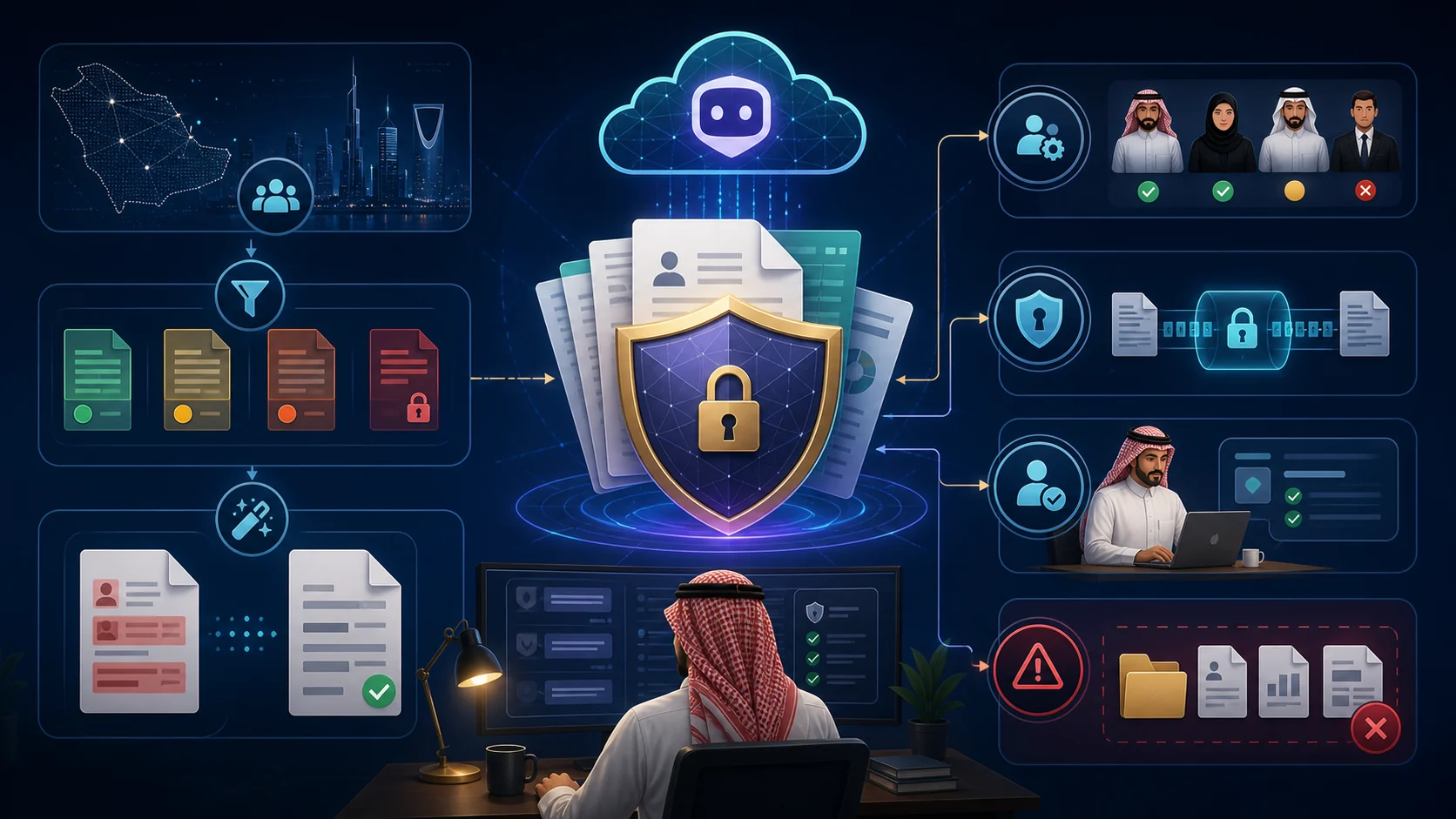 ضوابط حماية البيانات عند استخدام Qwen داخل شركة سعودية