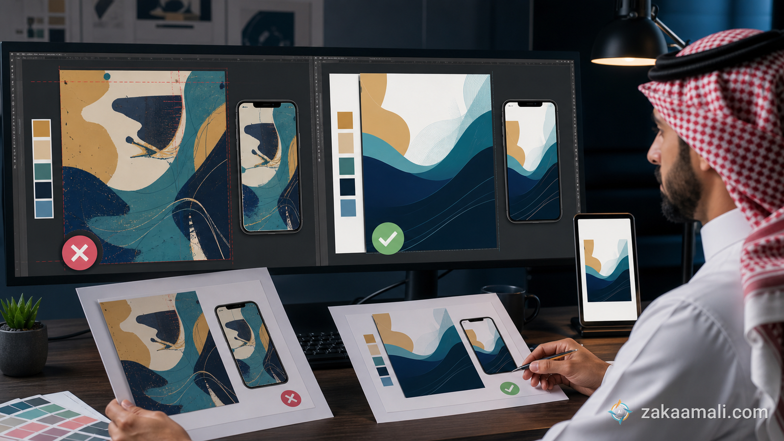 قائمة فحص جودة تصاميم Recraft AI قبل النشر