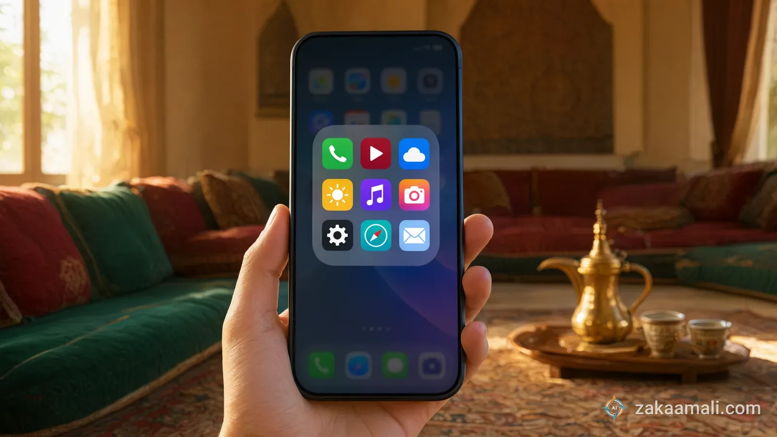 صندوق أدوات الذكاء الاصطناعي على شاشة الهاتف